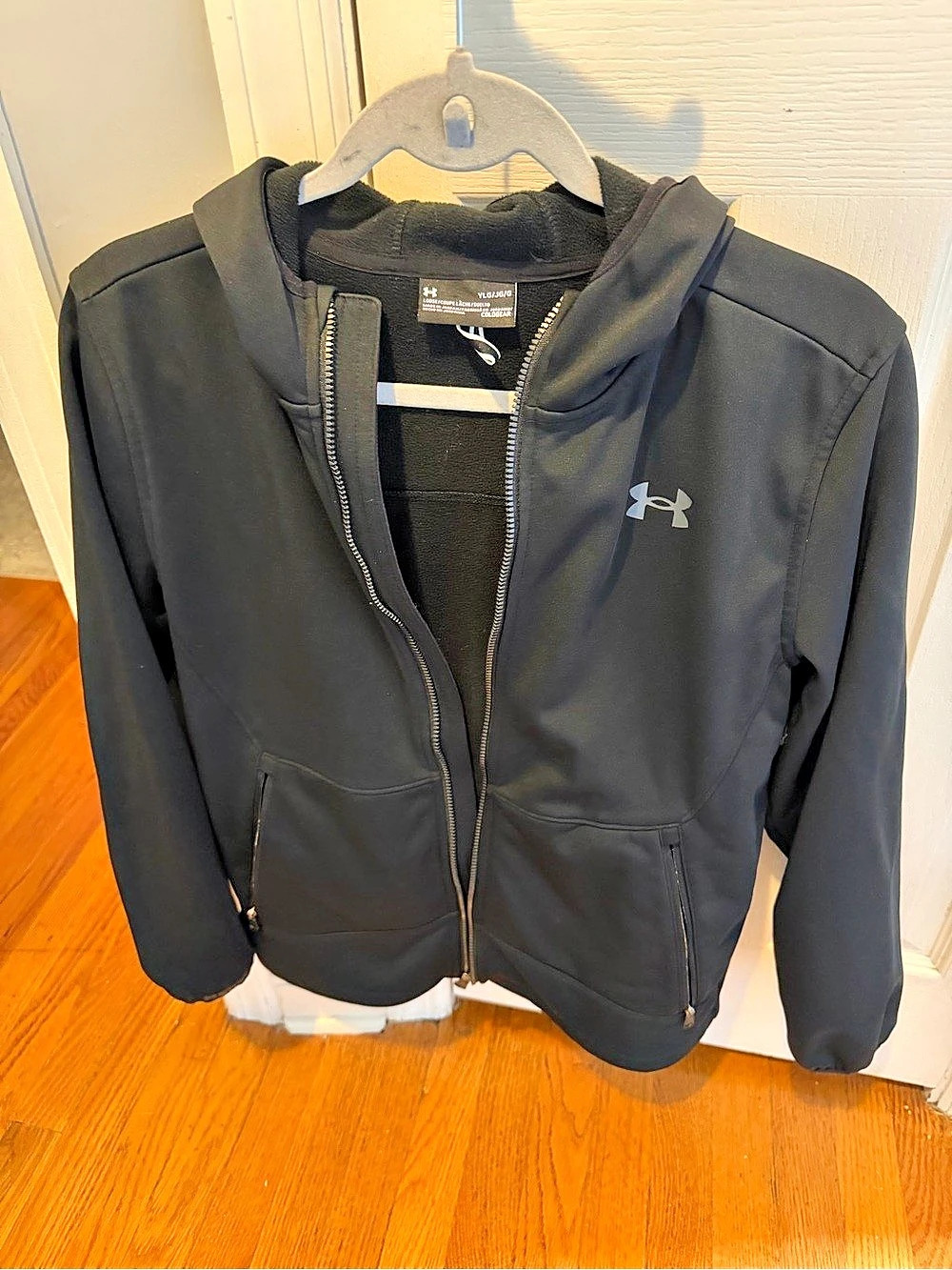 Under Armour ColdGear Full-Zip Hooded Jacket Black XL